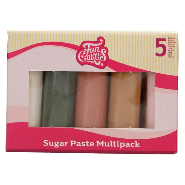 FunCakes LOW DATE - Shimmering Garden - Multipack Sugar Paste 5 x 100g - FunCakes [MARCH 2026]