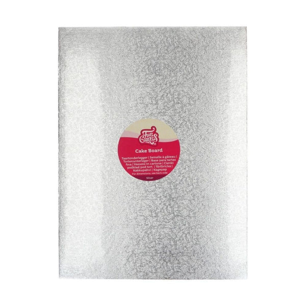 FunCakes 3mm Silver Oblong Cake Board