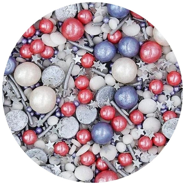 Purple Cupcakes Shimmer Sweet Pea Sprinkle Mix (V) 90g