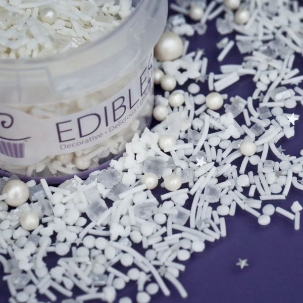 Purple Cupcakes Shimmer Snowfall Sprinkle Mix (V) 90g