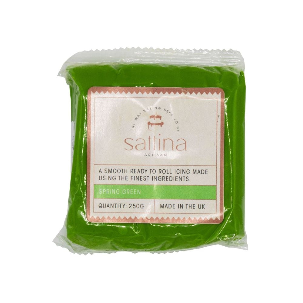 Sattina Spring Green Sugarpaste 250g