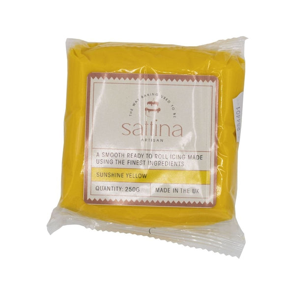 Sattina Sunshine Yellow Sugarpaste 250g