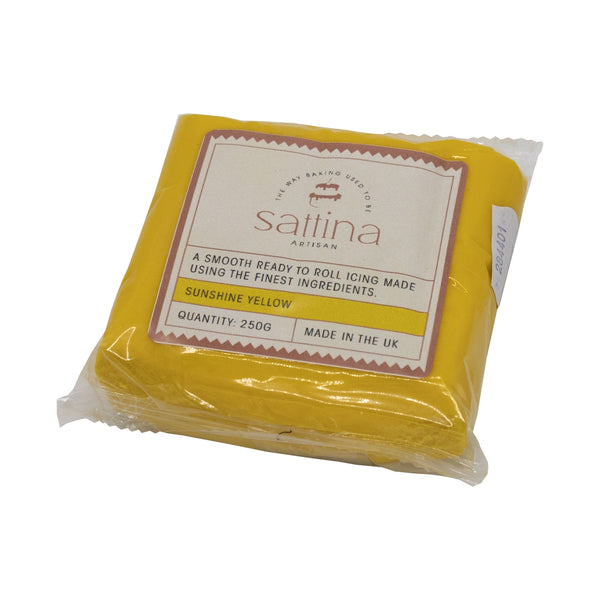 Sattina Sunshine Yellow Sugarpaste 250g