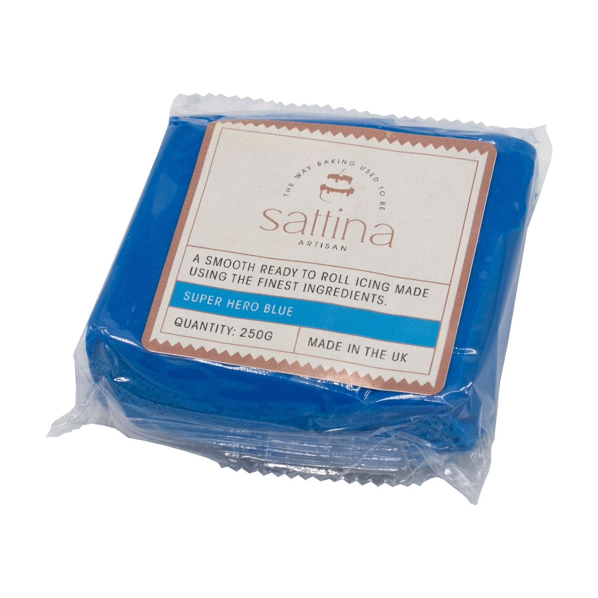 Sattina Super Hero Blue Sugarpaste 250g