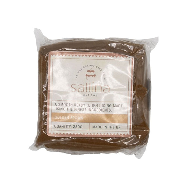 Sattina Golden Brown Sugarpaste 250g