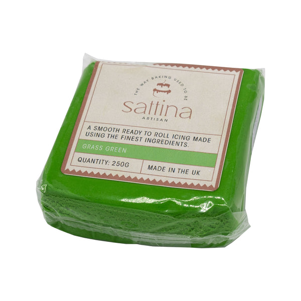 Sattina Grass Green Sugarpaste 250g