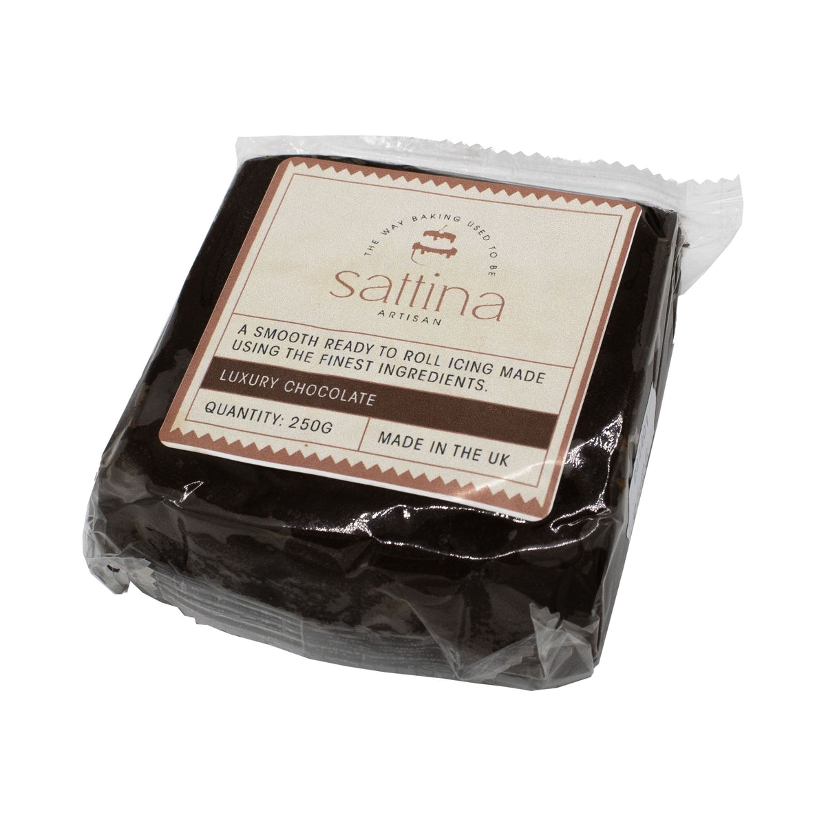 Sattina Luxury Chocolate Sugarpaste 250g