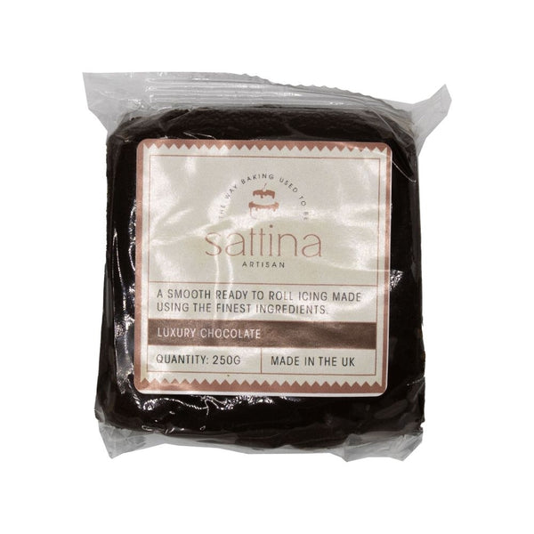Sattina Luxury Chocolate Sugarpaste 250g