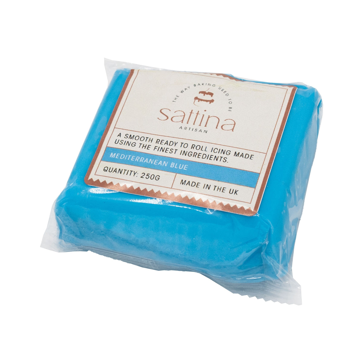 Sattina LOW DATE - Mediterranean Blue Sugarpaste 250g - Sattina [MARCH 2026]