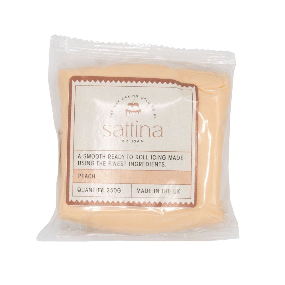 Sattina Peach Sugarpaste 250g