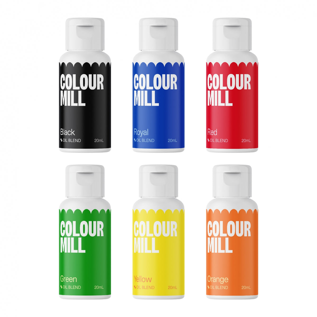Colour Mill Primary Colours - Gift Set of 6 Oil Based Colouring