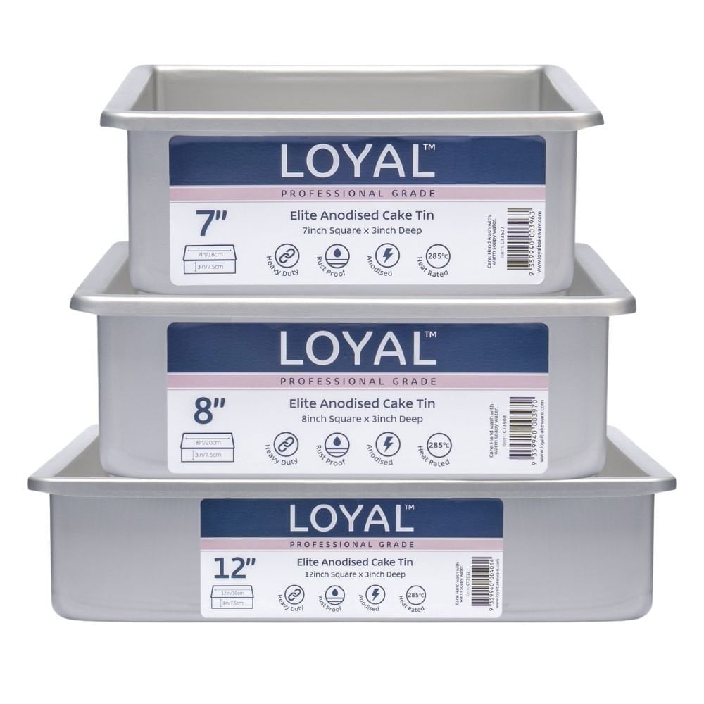Loyal Square Elite Anodised Cake Tin
