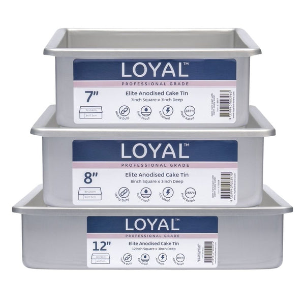 Loyal Square Elite Anodised Cake Tin