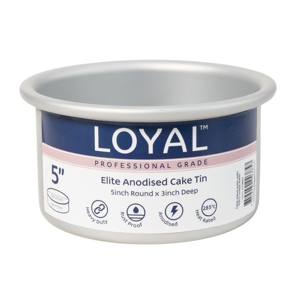 Loyal 3" Deep Round Elite Anodised Cake Tin