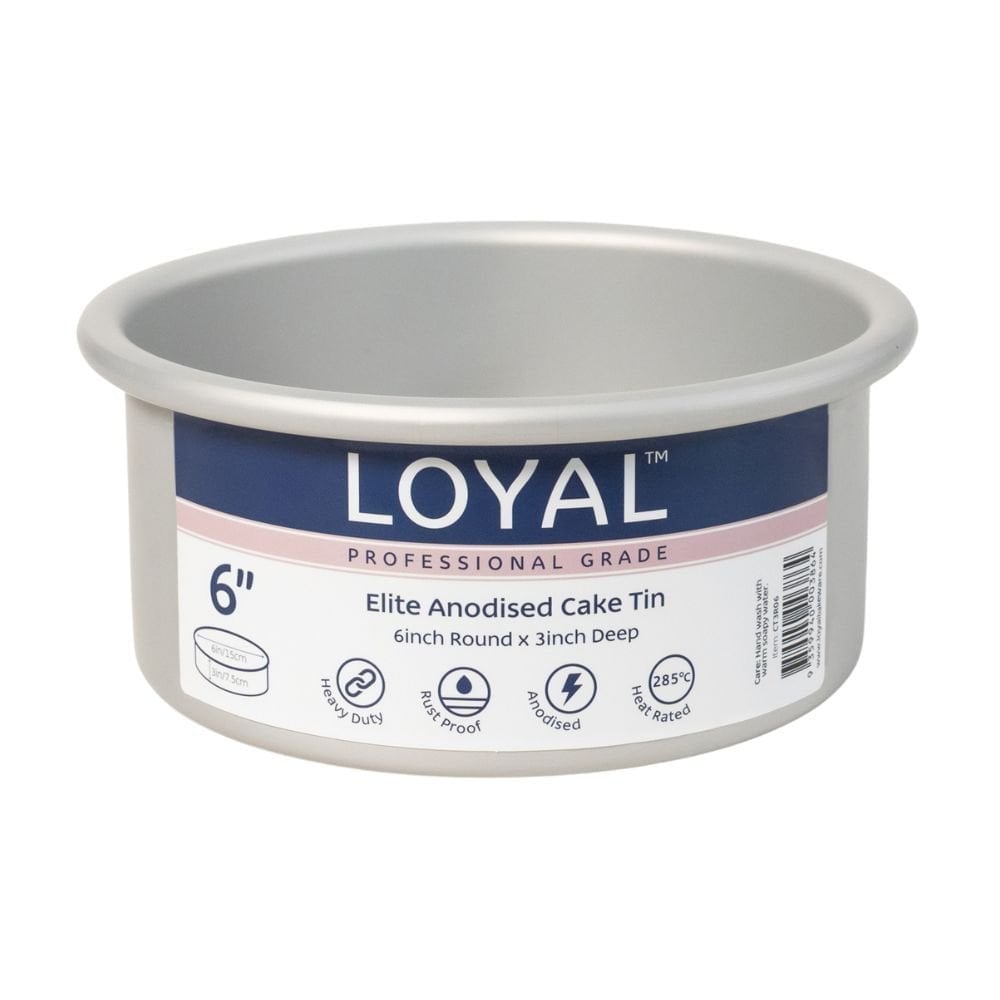 Loyal 3" Deep Round Elite Anodised Cake Tin