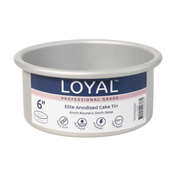 Loyal 3" Deep Round Elite Anodised Cake Tin