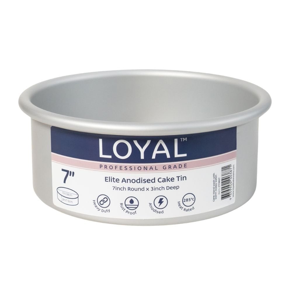 Loyal 3" Deep Round Elite Anodised Cake Tin