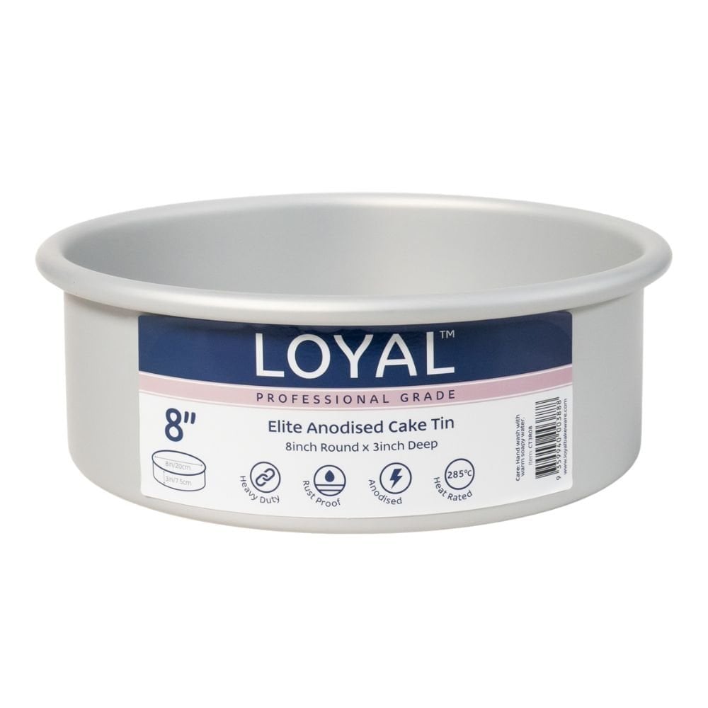 Loyal 3" Deep Round Elite Anodised Cake Tin