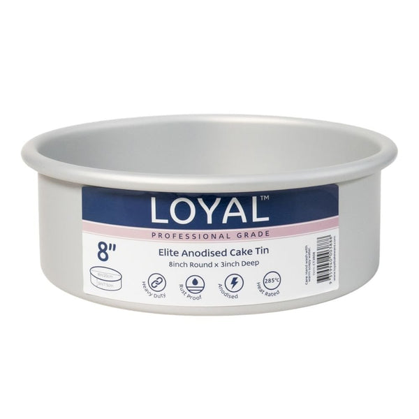 Loyal 3" Deep Round Elite Anodised Cake Tin