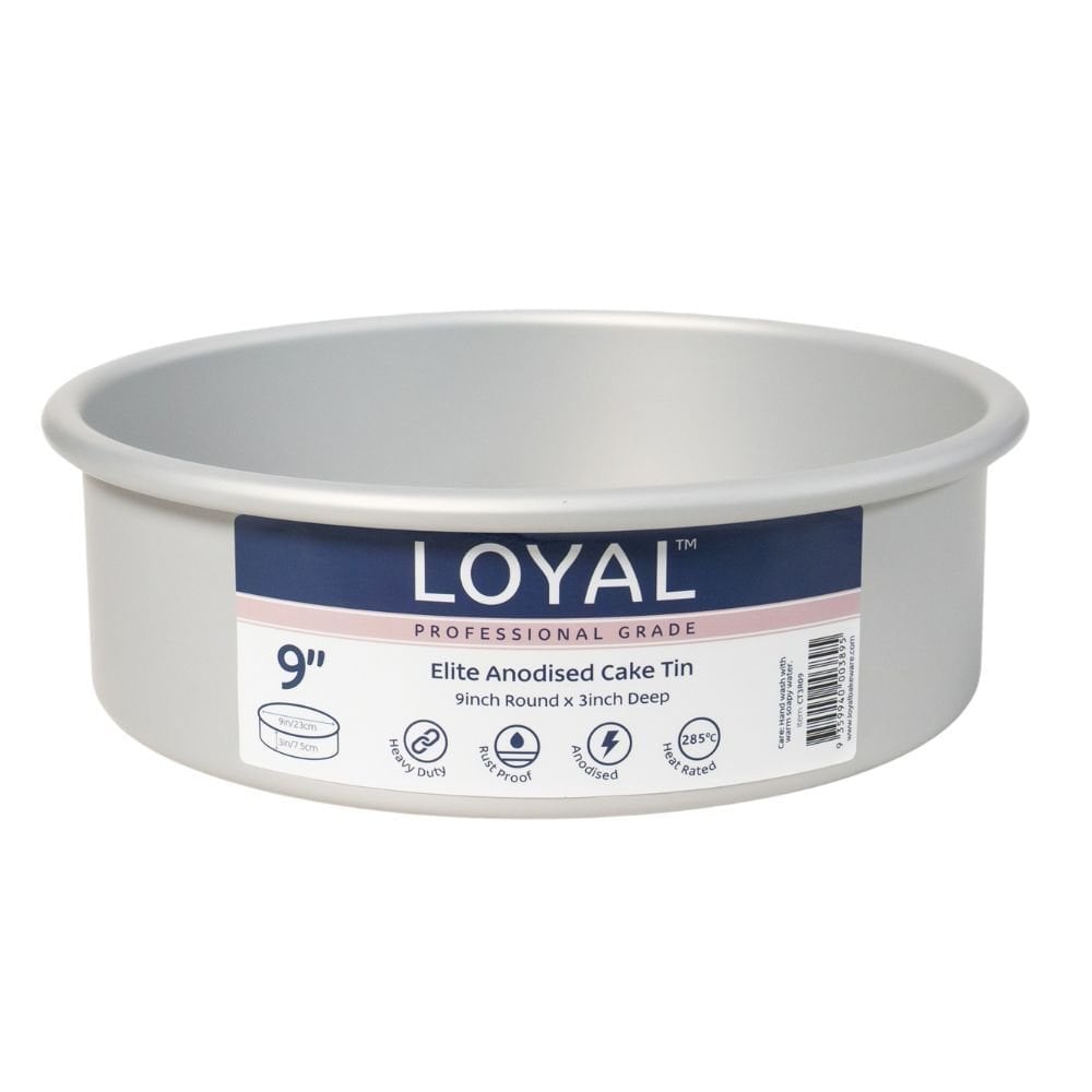 Loyal 3" Deep Round Elite Anodised Cake Tin