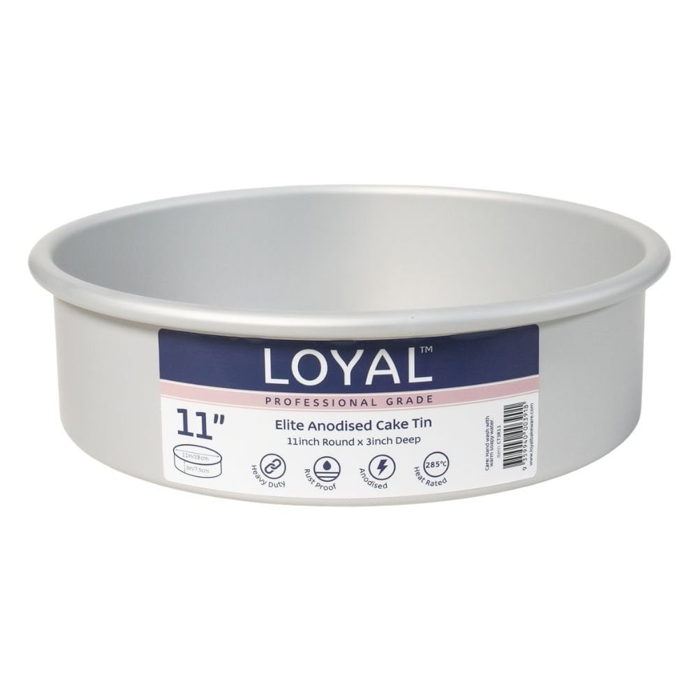 Loyal 3" Deep Round Elite Anodised Cake Tin