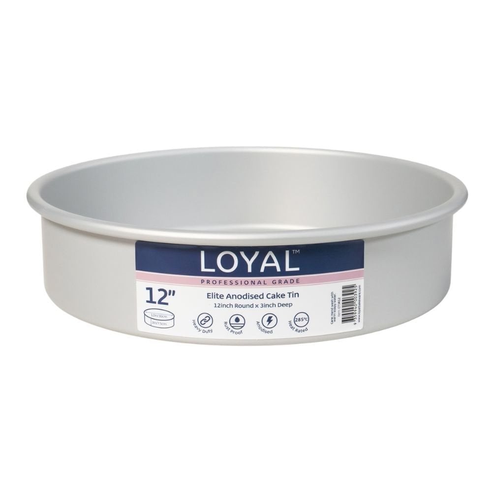 Loyal 3" Deep Round Elite Anodised Cake Tin