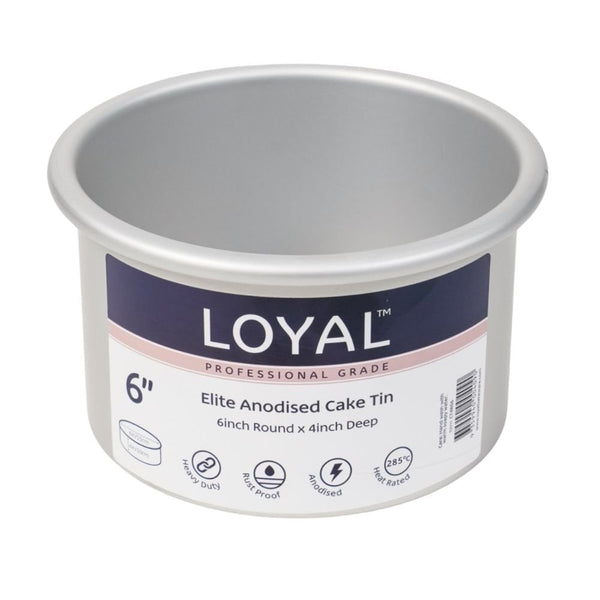 Loyal 4" Deep Round Elite Anodised Cake Tin
