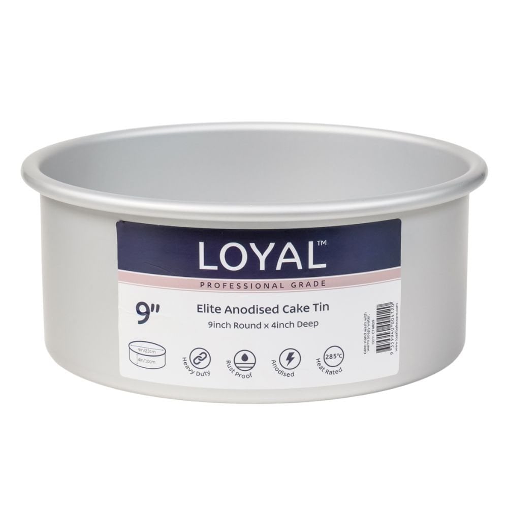 Loyal 4" Deep Round Elite Anodised Cake Tin