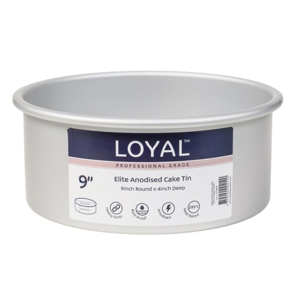 Loyal 4" Deep Round Elite Anodised Cake Tin