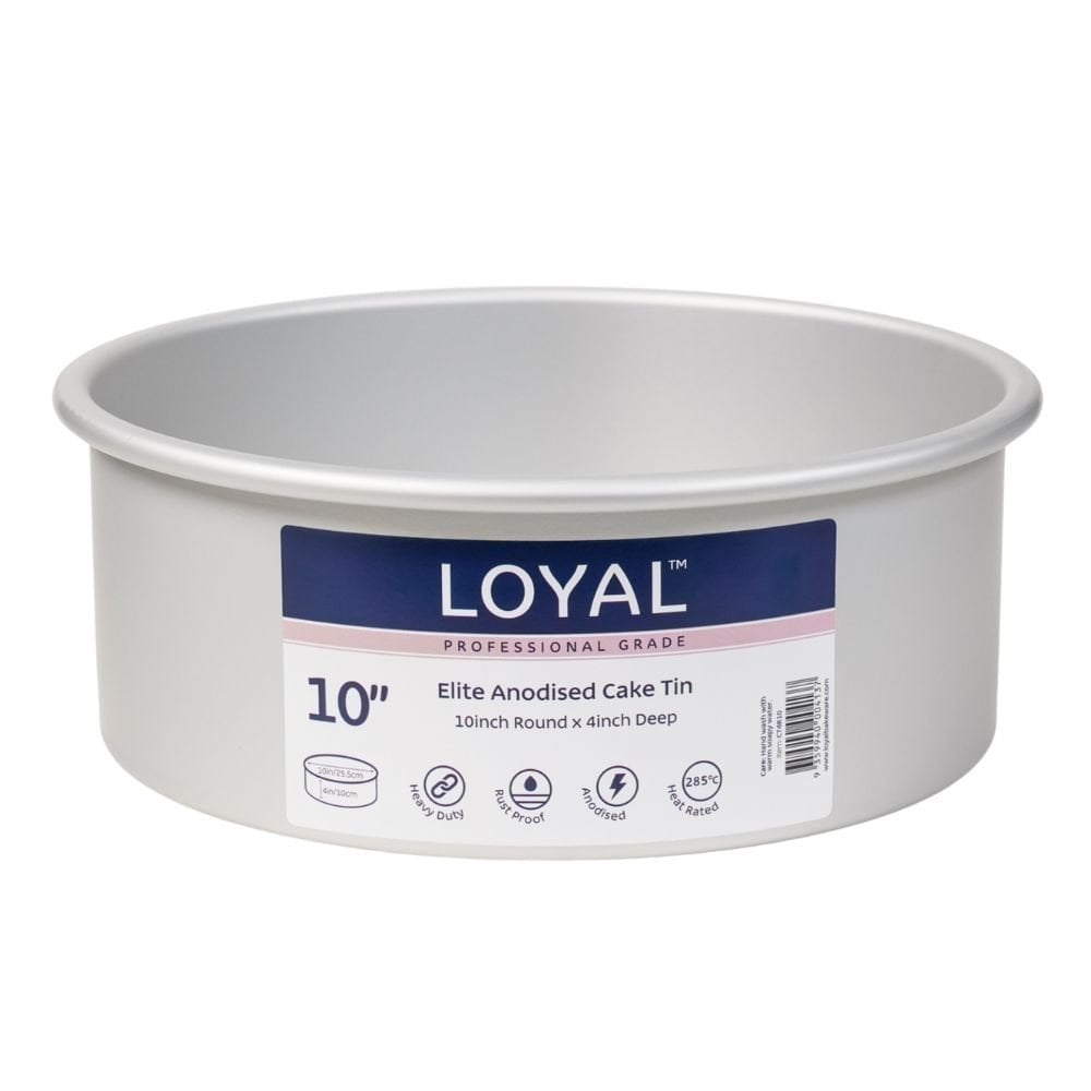 Loyal 4" Deep Round Elite Anodised Cake Tin