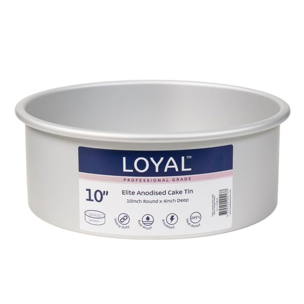 Loyal 4" Deep Round Elite Anodised Cake Tin