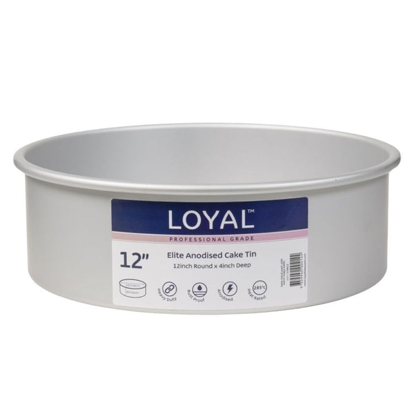 Loyal 4" Deep Round Elite Anodised Cake Tin