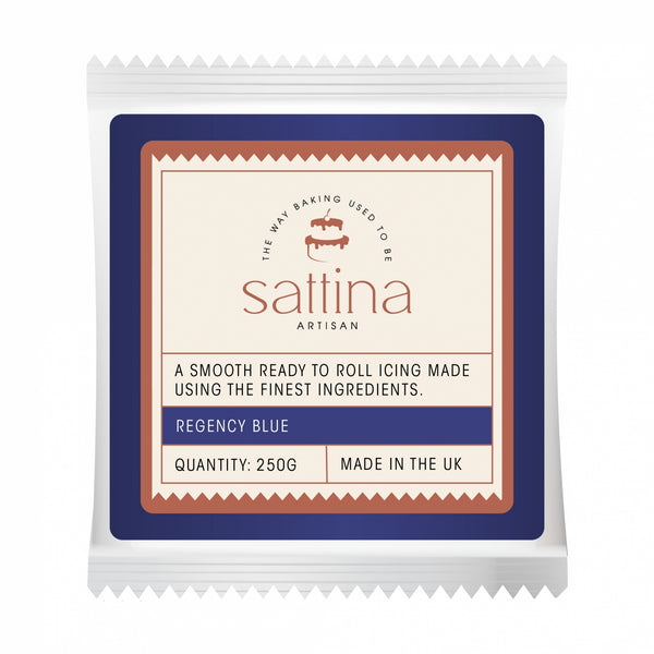 Sattina Regency Blue Sugarpaste 250g