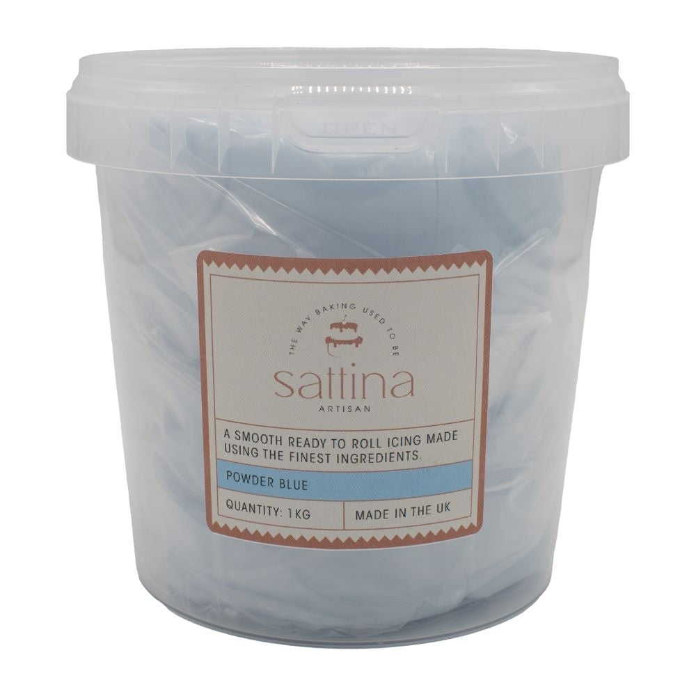 Sattina Powder Blue Sugarpaste Icing 1kg