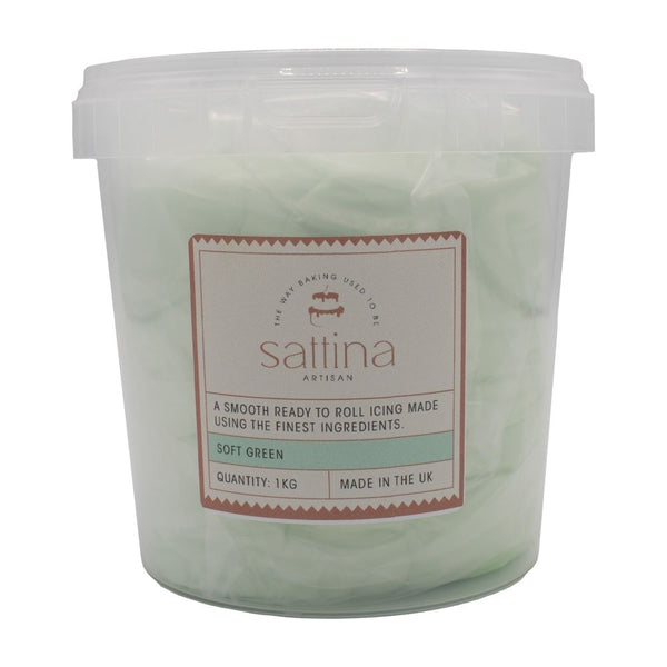 Sattina Soft Green Sugarpaste 1kg