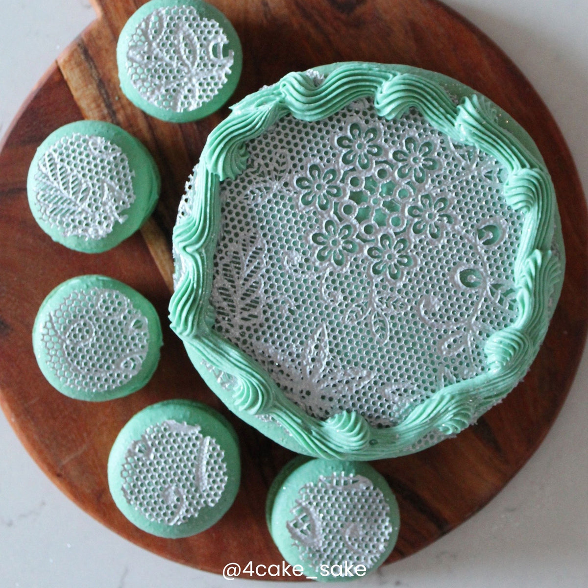 Cake Lace Floral Fern - 3D Large Lace Mat