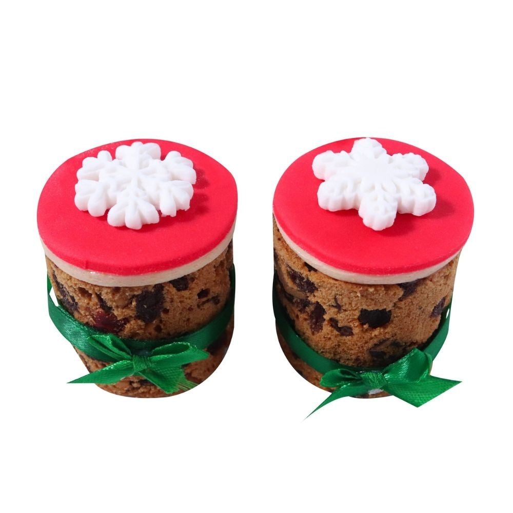 PME Let It Snow Christmas Snowflake Edible Sugar Toppers x 12