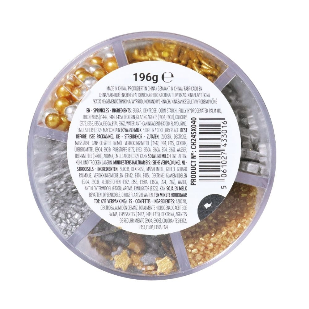 PME Holiday Sparkle 6-in-1 Christmas Sprinkles 196g