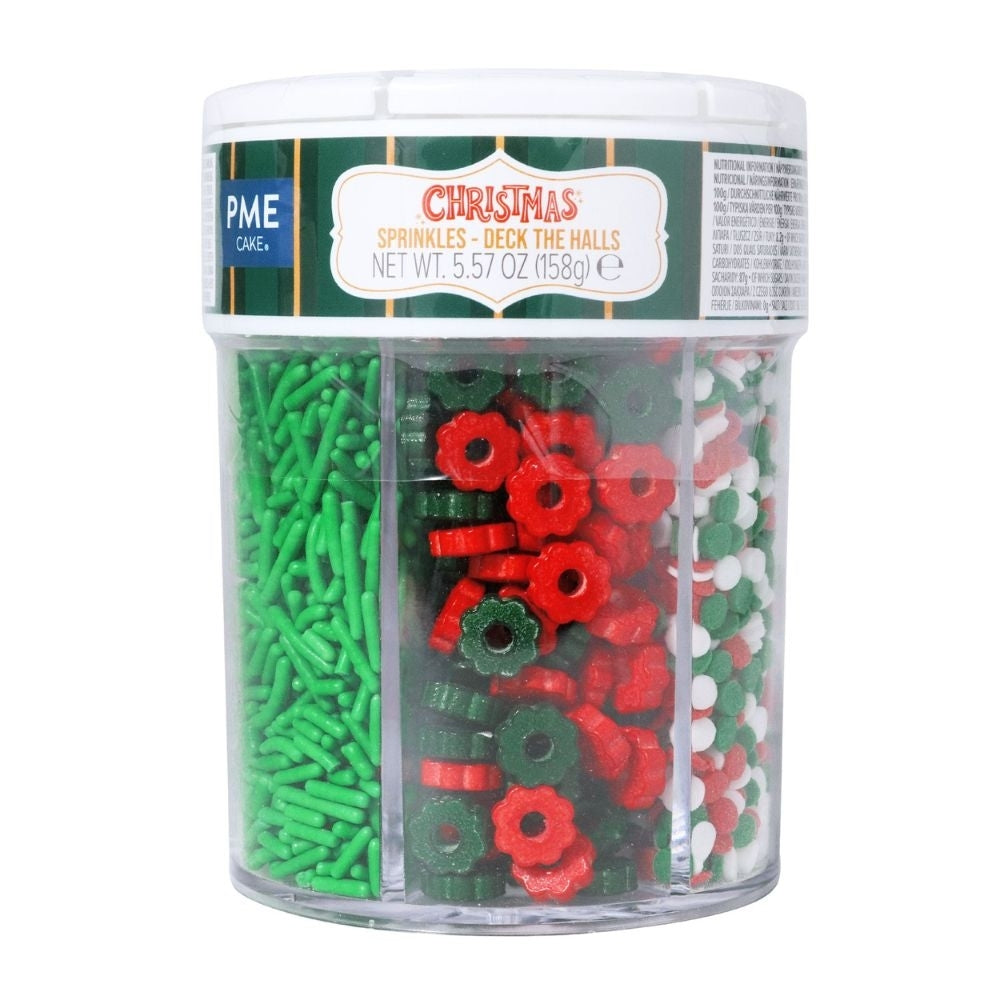 PME Deck The Halls 6-in-1 Christmas Sprinkles 158g