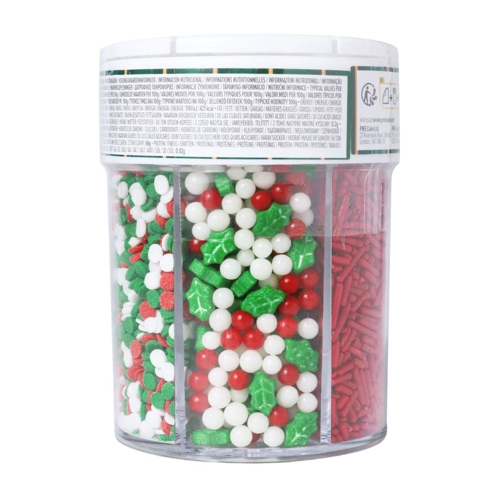 PME Deck The Halls 6-in-1 Christmas Sprinkles 158g