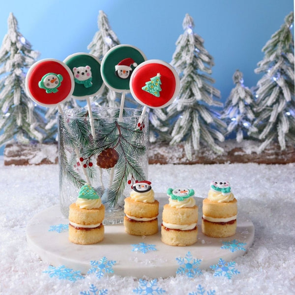 PME North Pole Express Christmas Edible Sugar Toppers x 12
