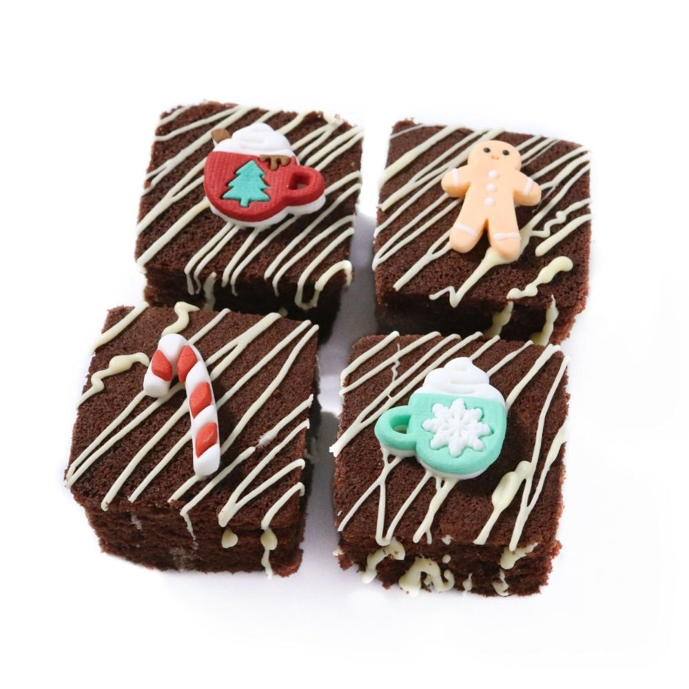 PME Christmas Cheer Edible Sugar Toppers x 12