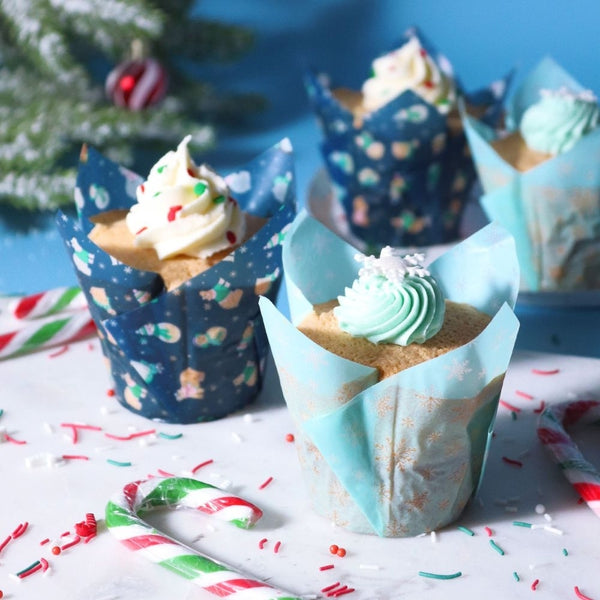 PME Frosty Christmas Tulip Muffin Cases x 24