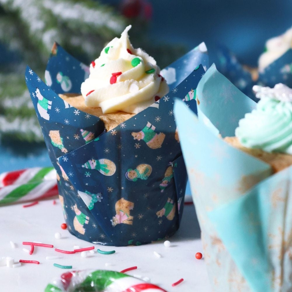 PME Frosty Christmas Tulip Muffin Cases x 24