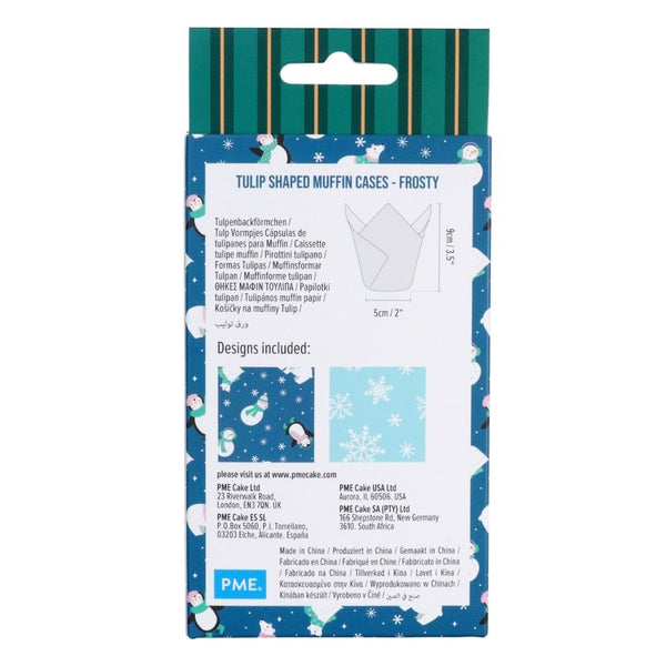 PME Frosty Christmas Tulip Muffin Cases x 24