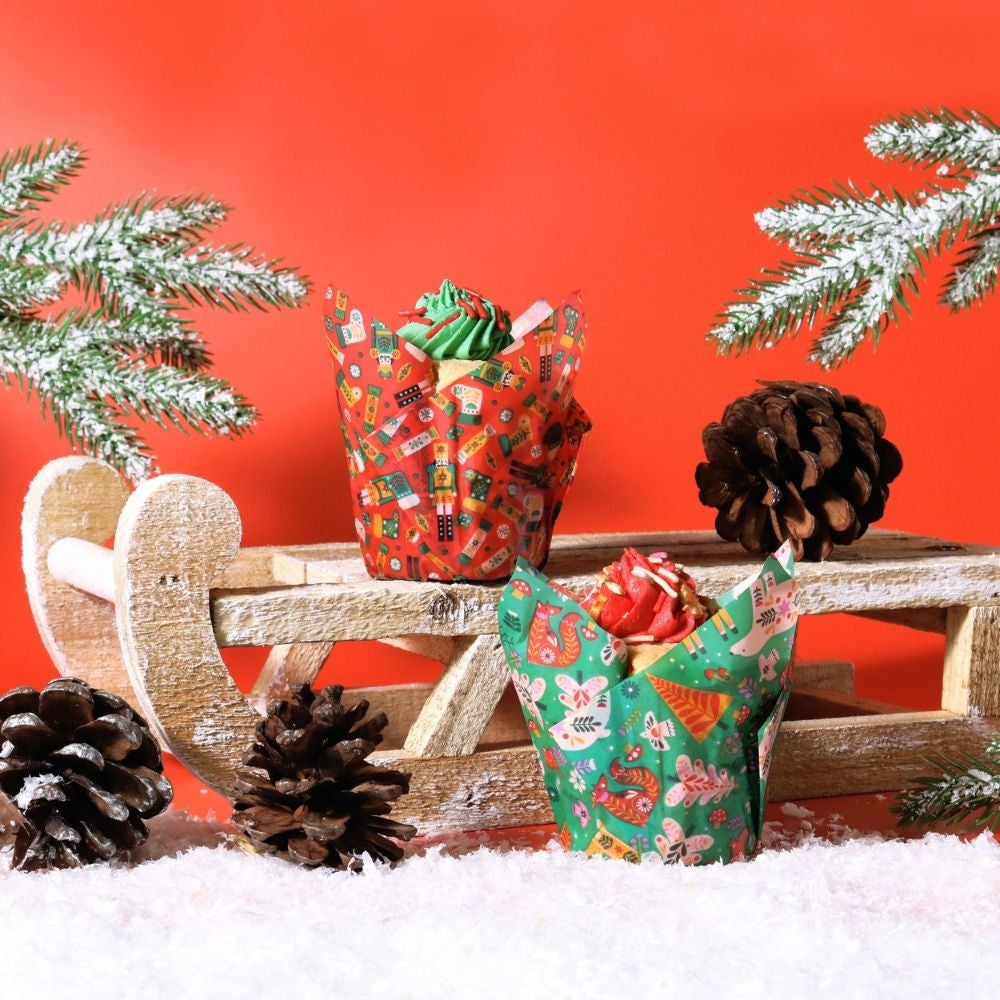 PME Enchanted Christmas Tulip Muffin Cases x 24
