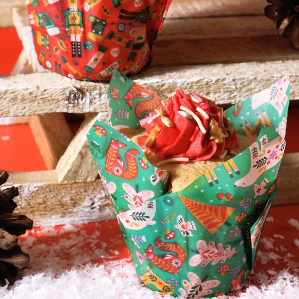PME Enchanted Christmas Tulip Muffin Cases x 24