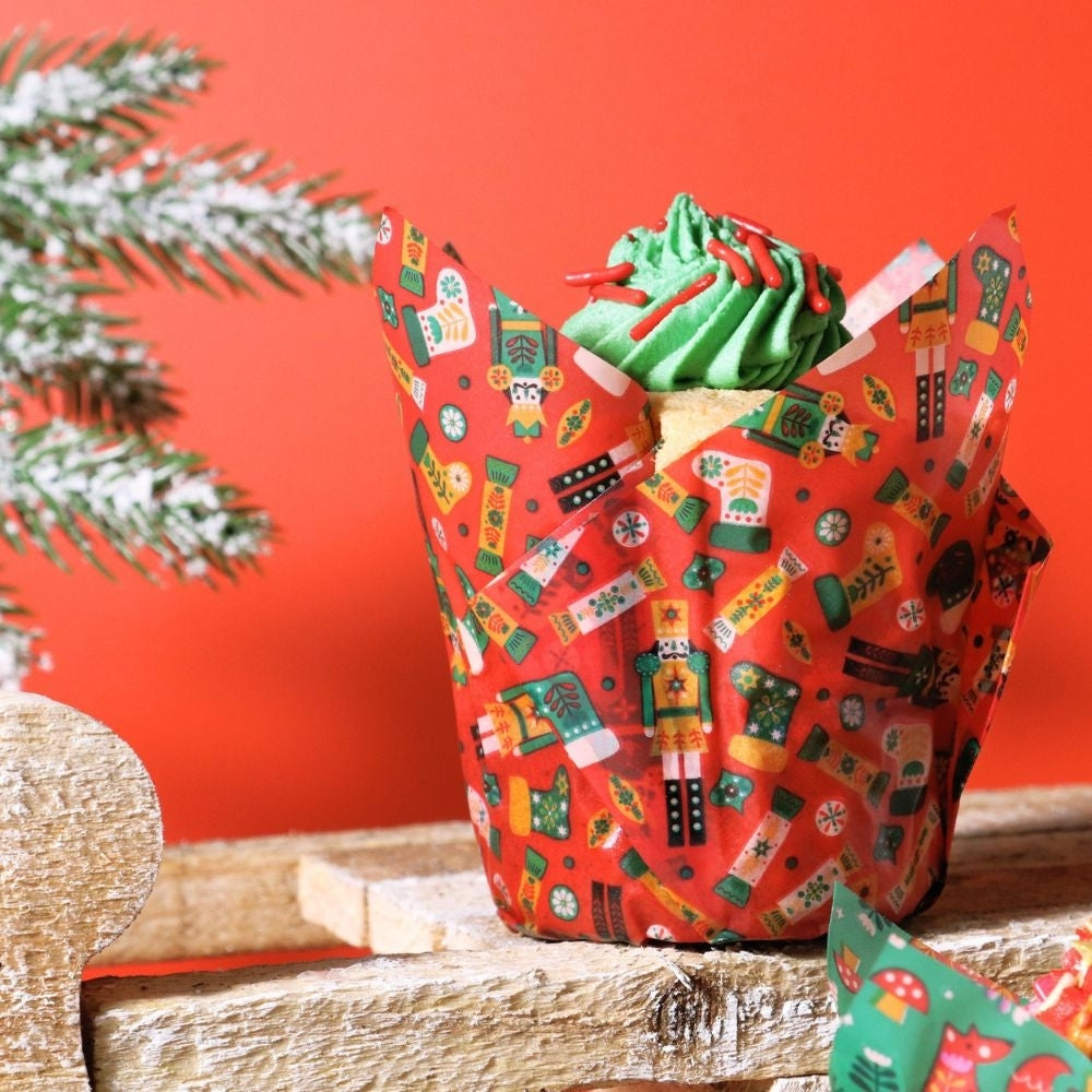 PME Enchanted Christmas Tulip Muffin Cases x 24