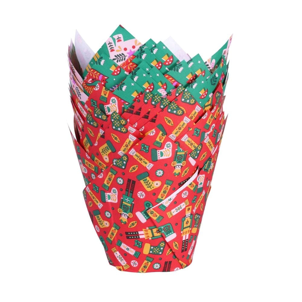 PME Enchanted Christmas Tulip Muffin Cases x 24