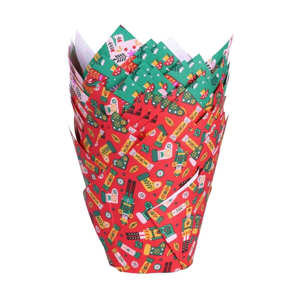PME Enchanted Christmas Tulip Muffin Cases x 24